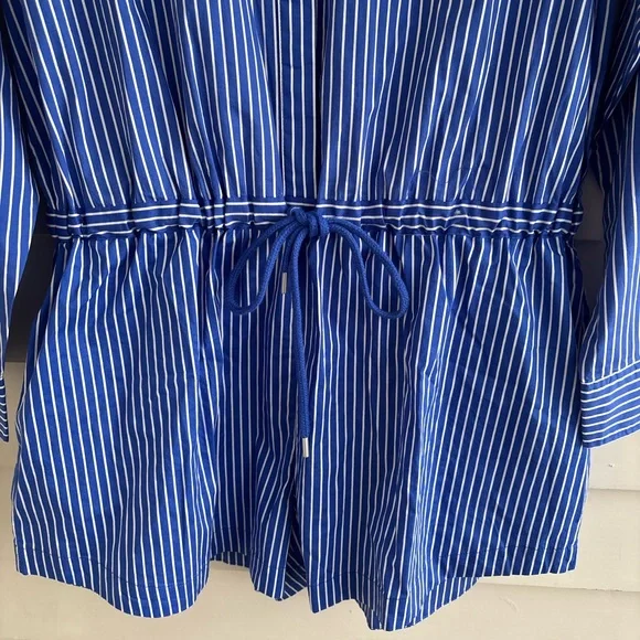 pistola Amelie Ultramarine Striped Shorts Romper One piece. Size Small NWT - Picture 10 of 13